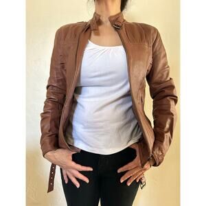 Metro Brown Leather Jacket